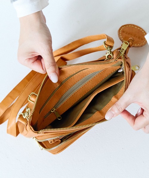 zucchero ズッケロ お財布 ショルダーバッグ レディース 本革 ミニ