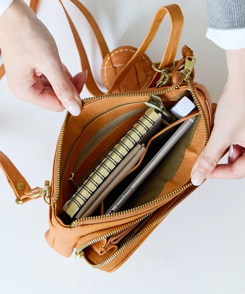 zucchero ズッケロ お財布 ショルダーバッグ レディース 本革 ミニ