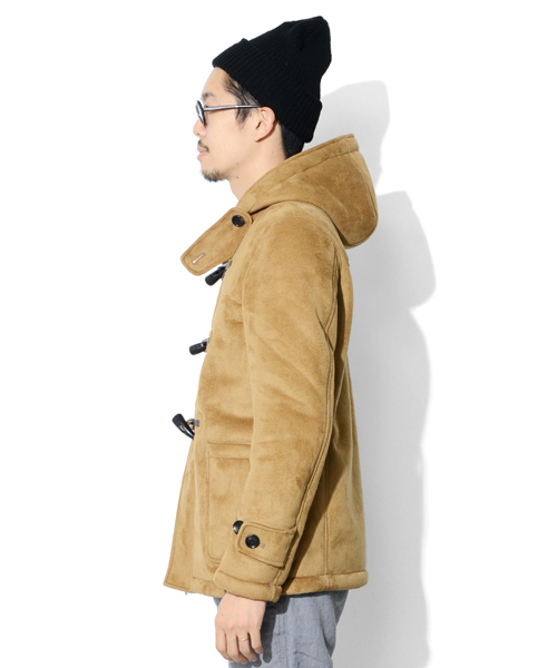URBAN RESEARCH DOORS MENS（アーバンリサーチ ドアーズ メンズ）の「DOORS フェイクムートンダッフルコート（ダッフルコート・メンズ・ブラウン/ベージュ・38/40）」の3枚目の写真