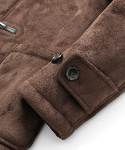 URBAN RESEARCH DOORS MENS（アーバンリサーチ ドアーズ メンズ）の「DOORS フェイクムートンダッフルコート（ダッフルコート・メンズ・ブラウン/ベージュ・38/40）」の6枚目の写真