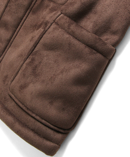 URBAN RESEARCH DOORS MENS（アーバンリサーチ ドアーズ メンズ）の「DOORS フェイクムートンダッフルコート（ダッフルコート・メンズ・ブラウン/ベージュ・38/40）」の8枚目の写真