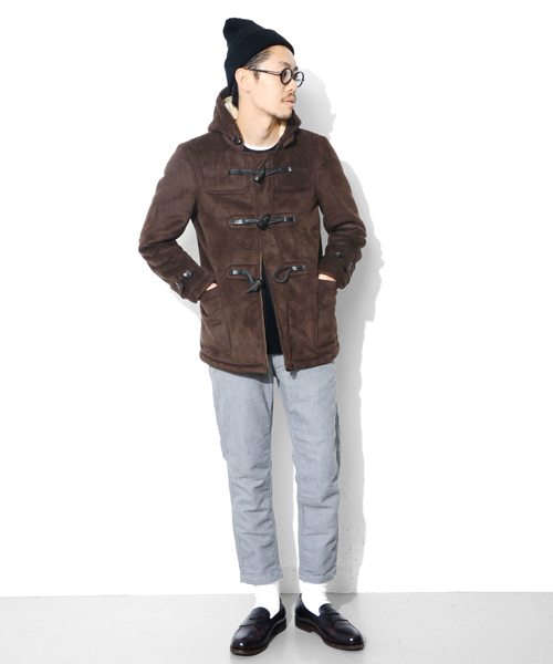 URBAN RESEARCH DOORS MENS（アーバンリサーチ ドアーズ メンズ）の「DOORS フェイクムートンダッフルコート（ダッフルコート・メンズ・ブラウン/ベージュ・38/40）」の11枚目の写真