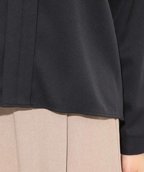 VIS（ビス）の「フロントリベット9分袖ブラウス（シャツ/ブラウス・レディース・ホワイト/ネイビー/グリーン・FREE）」の9枚目の写真