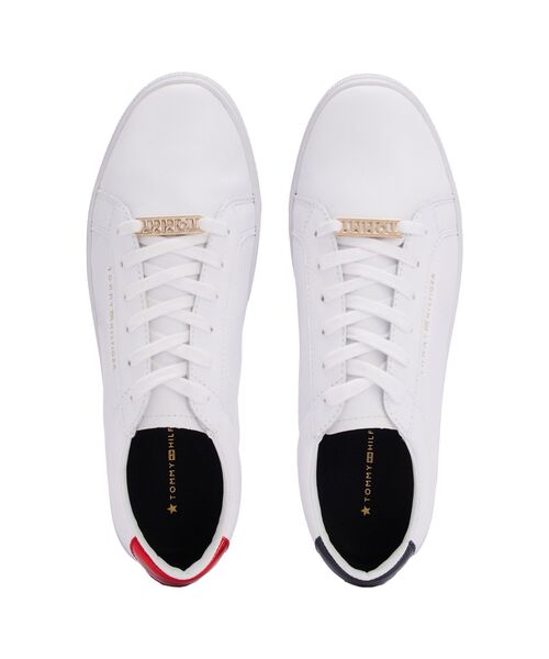 TOMMY HILFIGER(トミーヒルフィガー)の「アイコンレザースニーカー(スニーカー・レディース・ホワイト・23cm/23.5cm/24cm/25cm)」の7枚目の写真