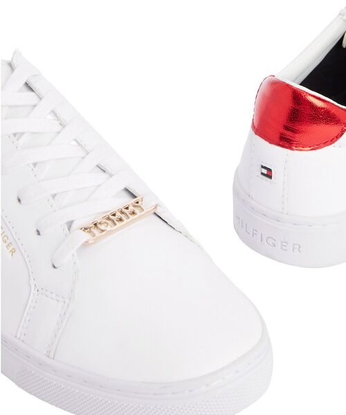 TOMMY HILFIGER(トミーヒルフィガー)の「アイコンレザースニーカー(スニーカー・レディース・ホワイト・23cm/23.5cm/24cm/25cm)」の14枚目の写真