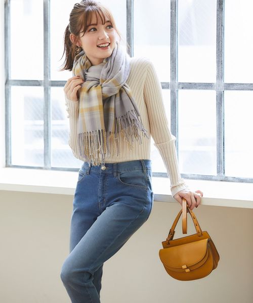 tocco closet（トッコ　クローゼット）の「袖口パール付きVネックリブニットプルオーバー（ニット/セーター・レディース・オフホワイト/ミント/ラベンダー/ブラック/パープル/ピンク系その他/ライトベージュ・M）」の21枚目の写真