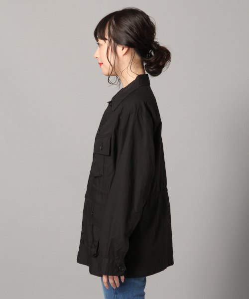 LOWRYS FARM(ローリーズファーム)の「サファリジャケット 819480(ミリタリージャケット・レディース・ブラック/ベージュ/カーキ・FREE)」の9枚目の写真