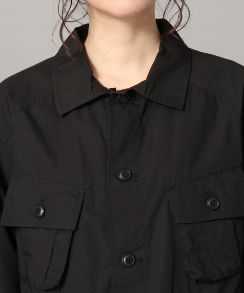 LOWRYS FARM(ローリーズファーム)の「サファリジャケット 819480(ミリタリージャケット・レディース・ブラック/ベージュ/カーキ・FREE)」の7枚目の写真