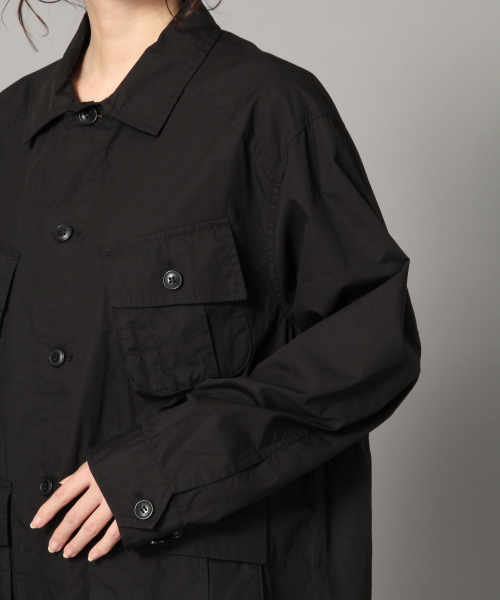 LOWRYS FARM(ローリーズファーム)の「サファリジャケット 819480(ミリタリージャケット・レディース・ブラック/ベージュ/カーキ・FREE)」の8枚目の写真