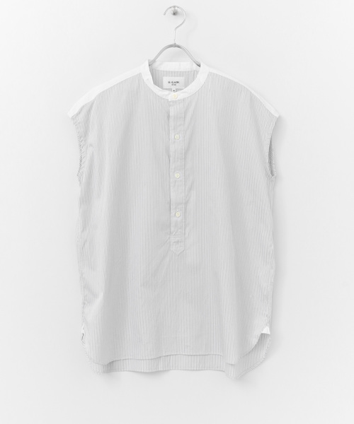 LE GLAZIK(ルグラジック)の「Le GLAZIK dobby stripe sleeveless(シャツ/ブラウス・レディース・グレー・36)」の10枚目の写真