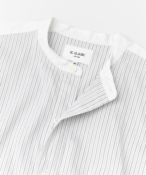 LE GLAZIK(ルグラジック)の「Le GLAZIK dobby stripe sleeveless(シャツ/ブラウス・レディース・グレー・36)」の7枚目の写真