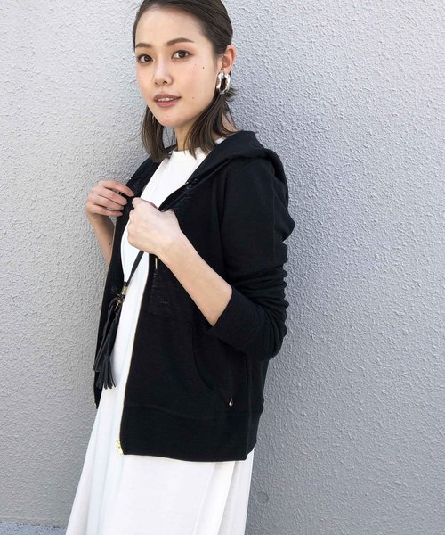 アイマサイエ aima saie リネンパーカー ベージュ Aima+saie（アイマサイエ）の「ハイゲージリネンパーカー（パーカー