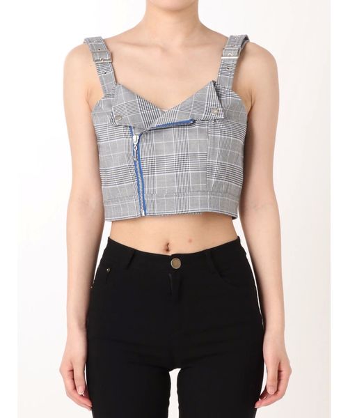 jouetie(ジュエティ)の「ライダースビスチェ(シャツ/ブラウス・レディース・ブラック/ライトグリーン/アイボリー/その他1・MEDIUM)」の14枚目の写真