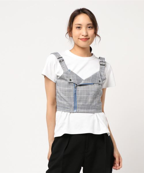 jouetie(ジュエティ)の「ライダースビスチェ(シャツ/ブラウス・レディース・ブラック/ライトグリーン/アイボリー/その他1・MEDIUM)」の22枚目の写真