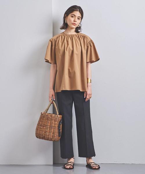 ユナイテッドアローズ　UWCS フレア ギャザー ブラウス UNITED ARROWS（ユナイテッドアローズ）の「UWCS フレア ギャザー