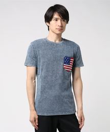 アメリカンフラッグ半袖Tシャツ 星条旗ポケT