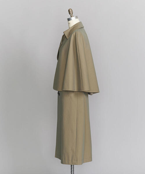 BEAUTY&YOUTH UNITED ARROWS(ビューティーアンドユースユナイテッドアローズ)の「<LOEFF>コットンシャンブレーインバネスコート ◆(その他アウター・レディース・オリーブ・1/0)」の6枚目の写真