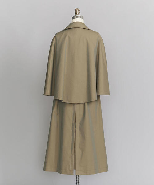 BEAUTY&YOUTH UNITED ARROWS(ビューティーアンドユースユナイテッドアローズ)の「<LOEFF>コットンシャンブレーインバネスコート ◆(その他アウター・レディース・オリーブ・1/0)」の8枚目の写真