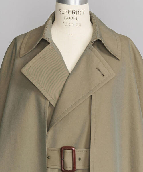 BEAUTY&YOUTH UNITED ARROWS(ビューティーアンドユースユナイテッドアローズ)の「<LOEFF>コットンシャンブレーインバネスコート ◆(その他アウター・レディース・オリーブ・1/0)」の7枚目の写真