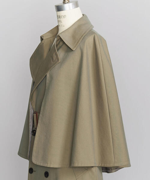 BEAUTY&YOUTH UNITED ARROWS(ビューティーアンドユースユナイテッドアローズ)の「<LOEFF>コットンシャンブレーインバネスコート ◆(その他アウター・レディース・オリーブ・1/0)」の12枚目の写真
