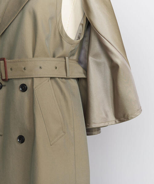 BEAUTY&YOUTH UNITED ARROWS(ビューティーアンドユースユナイテッドアローズ)の「<LOEFF>コットンシャンブレーインバネスコート ◆(その他アウター・レディース・オリーブ・1/0)」の10枚目の写真