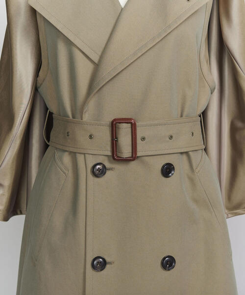 BEAUTY&YOUTH UNITED ARROWS(ビューティーアンドユースユナイテッドアローズ)の「<LOEFF>コットンシャンブレーインバネスコート ◆(その他アウター・レディース・オリーブ・1/0)」の9枚目の写真