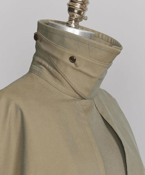 BEAUTY&YOUTH UNITED ARROWS(ビューティーアンドユースユナイテッドアローズ)の「<LOEFF>コットンシャンブレーインバネスコート ◆(その他アウター・レディース・オリーブ・1/0)」の4枚目の写真