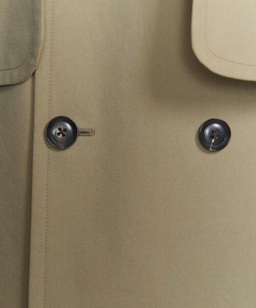BEAUTY&YOUTH UNITED ARROWS(ビューティーアンドユースユナイテッドアローズ)の「<LOEFF>コットンシャンブレーインバネスコート ◆(その他アウター・レディース・オリーブ・1/0)」の2枚目の写真