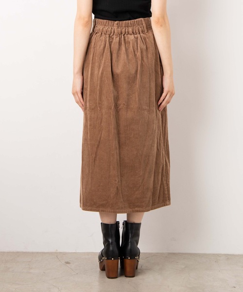 WEGO（ウィゴー）の「WEGO/【セットアップ対応商品】コーデュロイボタンタイトミモレスカート（スカート・レディース・ブラック/ベージュ/カーキ/アイボリー/ブラウン/ホワイト・FREE）」の15枚目の写真