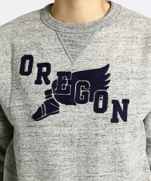 BEAMS BOY（ビームスボーイ）の「CHESWICK / チェーン刺繍 カレッジスウェット（スウェット・レディース・ホワイト/ヘザ－グレー/ネイビー・ONE SIZE）」の9枚目の写真