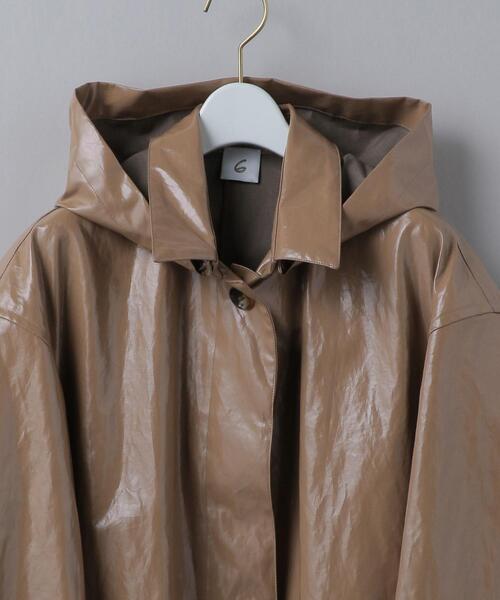 6（ロク）の「＜6(ROKU)＞COATING HOODED COAT/コート