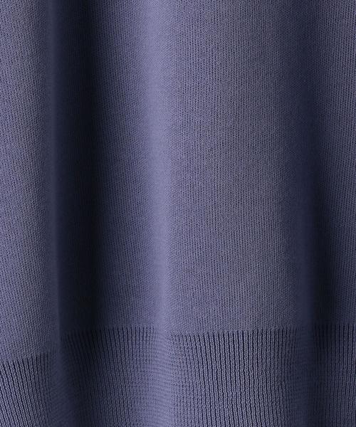 green label relaxing(グリーンレーベルリラクシング)の「CM HT/CO スウェット ライク クルーネック ニット(ニット/セーター・メンズ・ライラック/ケリー/ネイビー/ライトグレー・MEDIUM/LARGE/SMALL)」の14枚目の写真