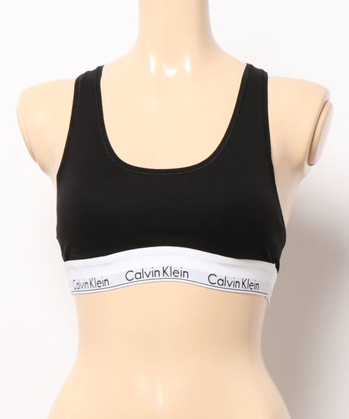 Calvin Klein（カルバン・クライン）の「【CALVIN KLEIN（カルバンクライン）】ブラトップ（ブラジャー・レディース・グレー/ブラック・SMALL/MEDIUM）」の2枚目の写真