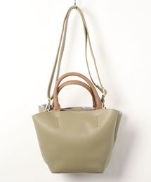 natural couture | ハンドル配色中トート(ショルダーバッグ)