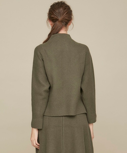 WRAPINKNOT（ラッピンノット）の「【WRAPINKNOT（ラッピンノット）】別注ボートネックニットTOP（ニット/セーター・レディース・ブラック/カーキ・0）」の12枚目の写真