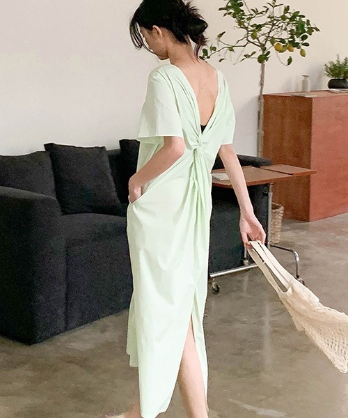 セール Chuclla Ss バックオープン Vカットワンピース Chw1179 ワンピース Chuclla チュクラ のファッション通販 Zozotown