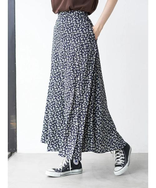 AMERICAN HOLIC（アメリカンホリック）の「切り替えボタンフレアロングスカート 〇（スカート・レディース・グリーン/ブルー系その他/ブラック/その他14・M/L）」の14枚目の写真