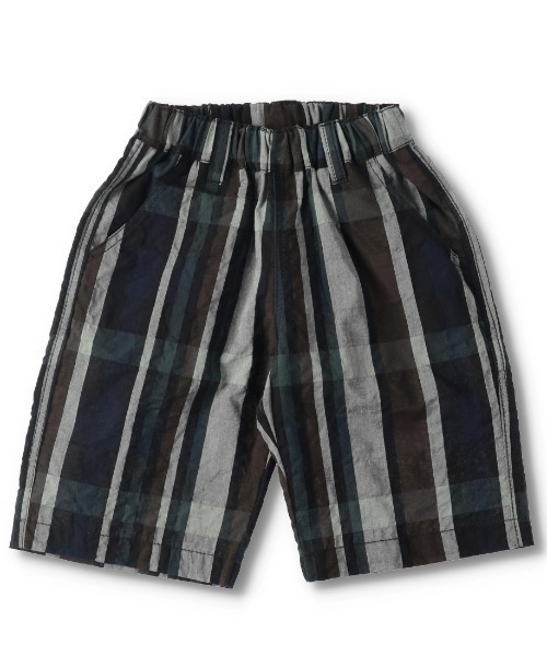 BRANSHES(ブランシェス)の「【プチプラ】【ペア】5分丈チェックパンツ(その他パンツ・キッズ・レッド/ネイビー・140cm/110cm/130cm/120cm/90cm/150cm/100cm)」の2枚目の写真