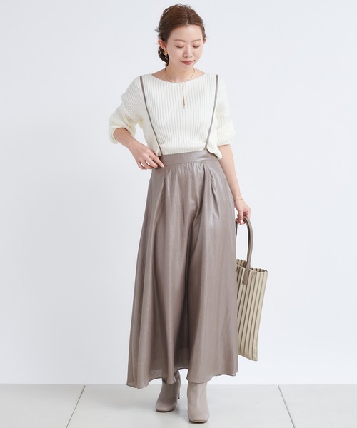 DouDou（ドゥドゥ）の「サスペンダースカート（スカート・レディース・ブラック/ブラウン・FREE）」の2枚目の写真