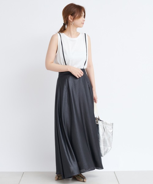 DouDou（ドゥドゥ）の「サスペンダースカート（スカート・レディース・ブラック/ブラウン・FREE）」の13枚目の写真