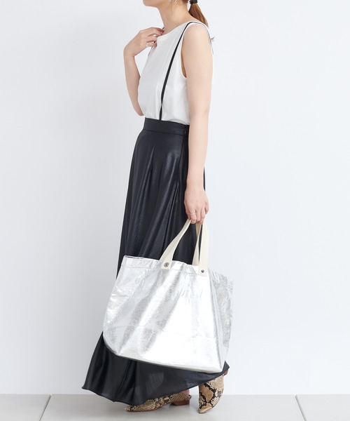 DouDou（ドゥドゥ）の「サスペンダースカート（スカート・レディース・ブラック/ブラウン・FREE）」の3枚目の写真