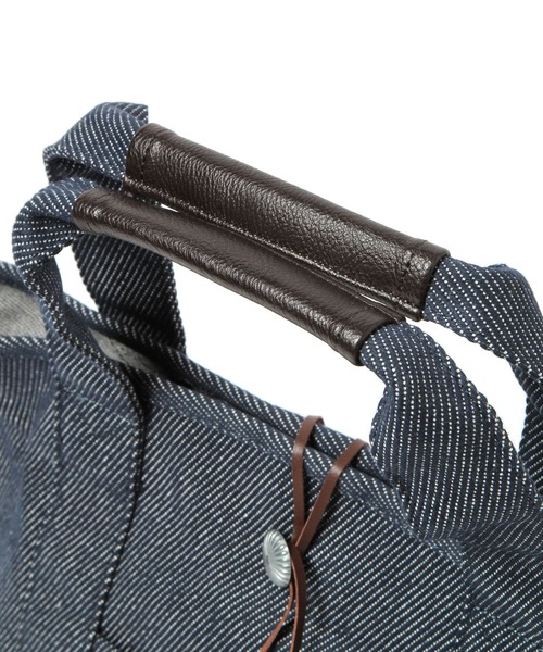 BAYFLOW（ベイフロー）の「RECOVERコンチョロゴトート M（トートバッグ・レディース・アイボリー/ネイビー・FREE）」の13枚目の写真