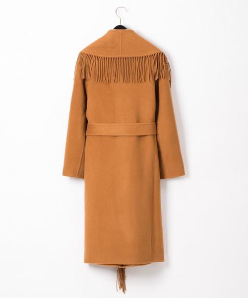 BCBGMAXAZRIA リバーフリンジコート