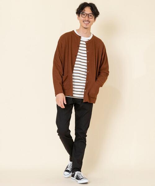 coen(コーエン)の「ポリ鹿の子クルーネックワッフルカーディガン(カーディガン/ボレロ・メンズ・ダークブラウン/ネイビー・X-LARGE/LARGE/MEDIUM/SMALL)」の10枚目の写真