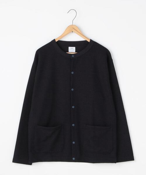 coen(コーエン)の「ポリ鹿の子クルーネックワッフルカーディガン(カーディガン/ボレロ・メンズ・ダークブラウン/ネイビー・X-LARGE/LARGE/MEDIUM/SMALL)」の8枚目の写真