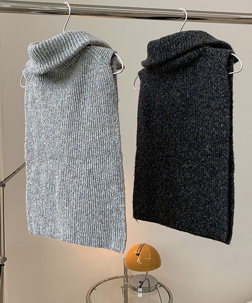chuclla(チュクラ)の「【chuclla】Zip high-necked knit vest chw1396(ベスト・レディース・ライトグレー/ダークグレー・FREE)」の20枚目の写真