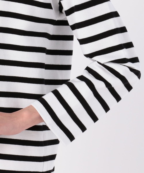 ORCIVAL（オーシバル）の「【ORCIVAL】ラッセルフレンチセーラーTシャツ BLACK WOMEN（Tシャツ/カットソー・レディース・その他1・3/2/0/1）」の8枚目の写真