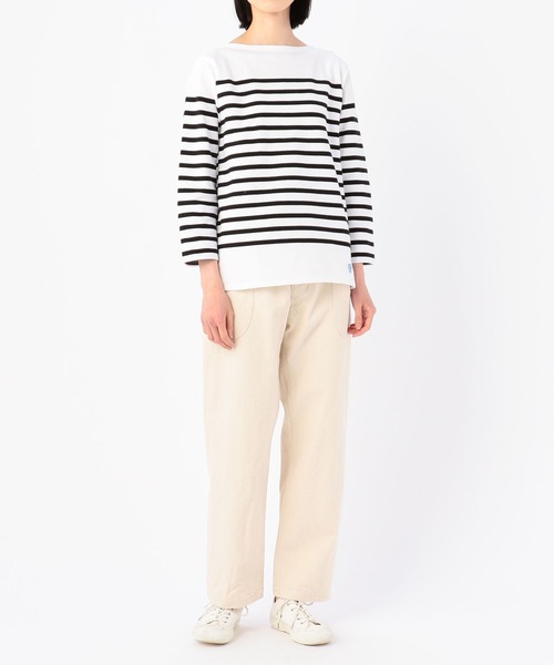 ORCIVAL（オーシバル）の「【ORCIVAL】ラッセルフレンチセーラーTシャツ BLACK WOMEN（Tシャツ/カットソー・レディース・その他1・3/2/0/1）」の4枚目の写真