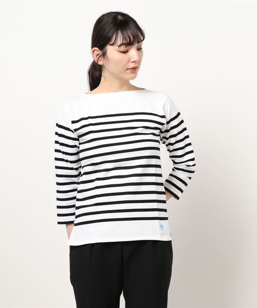 ORCIVAL（オーシバル）の「【ORCIVAL】ラッセルフレンチセーラーTシャツ BLACK WOMEN（Tシャツ/カットソー・レディース・その他1・3/2/0/1）」の13枚目の写真