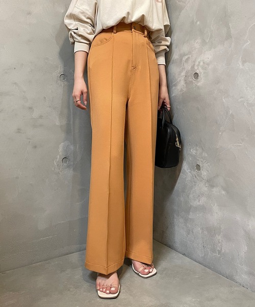 Chico(チコ)の「ハイウエストスラックスパンツ(スラックス・レディース・ブラック/ライトベージュ/オレンジ・FREE)」の3枚目の写真